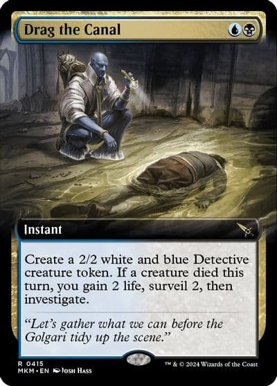 Drag the Canal Extended Art Murders at Karlov Manor Magic card