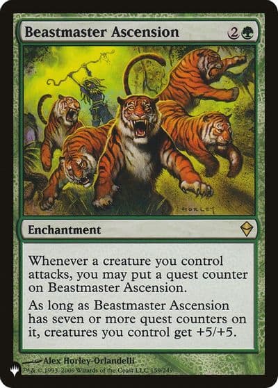 Beastmaster Ascension ZEN The List Reprints Magic card