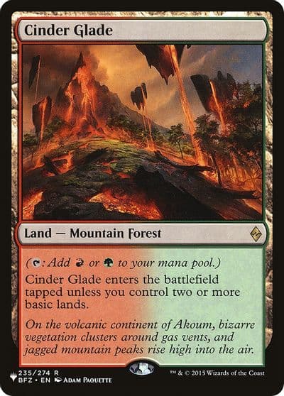 Cinder Glade The List Reprints Magic card