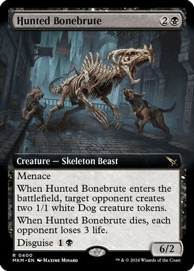 Hunted Bonebrute Extended Art Murders at Karlov Manor Magic card