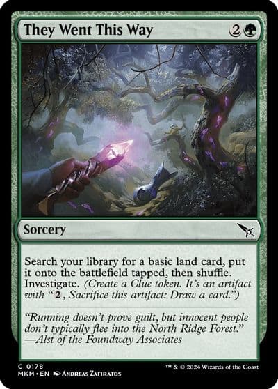 They Went This Way Murders at Karlov Manor Magic card
