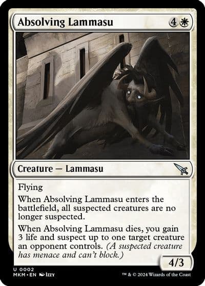 Absolving Lammasu Murders at Karlov Manor Magic card
