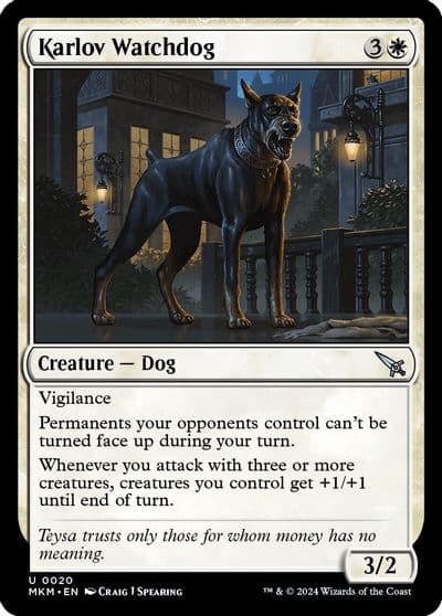 Karlov Watchdog Murders at Karlov Manor Magic card