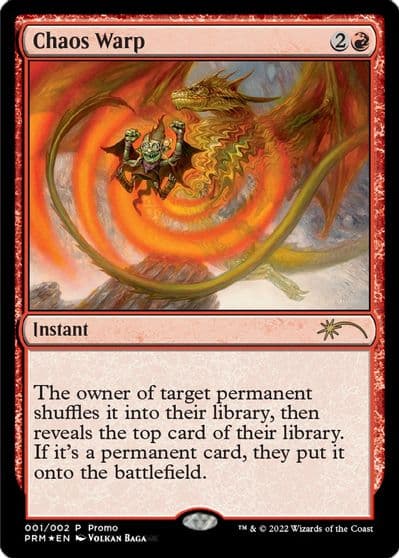 Chaos Warp WPN & Gateway Promos Magic card
