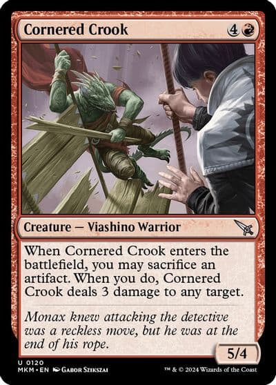 Cornered Crook Murders at Karlov Manor Magic card