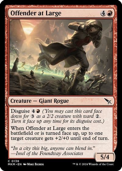 Offender at Large Murders at Karlov Manor Magic card