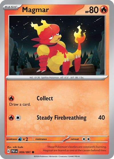 Magmar SV: Paldean Fates Pokemon card