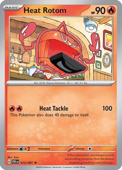 Heat Rotom SV: Paldean Fates Pokemon card