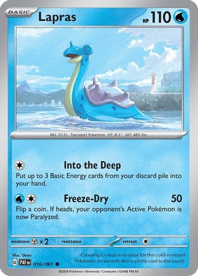 Lapras SV: Paldean Fates Pokemon card