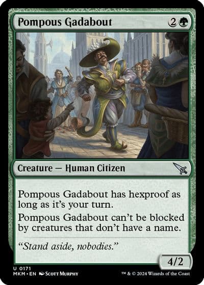 Pompous Gadabout Murders at Karlov Manor Magic card