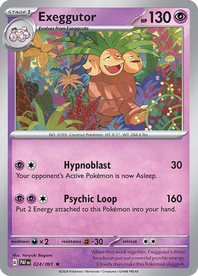 Exeggutor SV: Paldean Fates Pokemon card