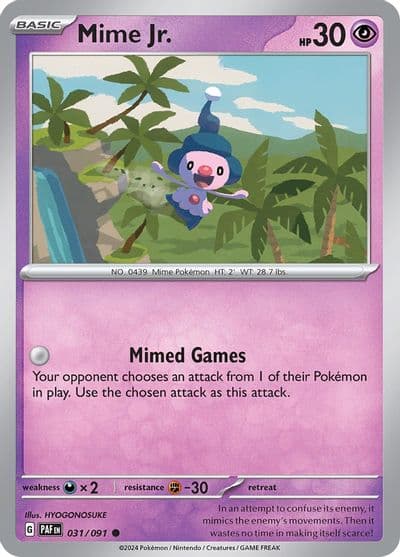 Mime Jr. SV: Paldean Fates Pokemon card