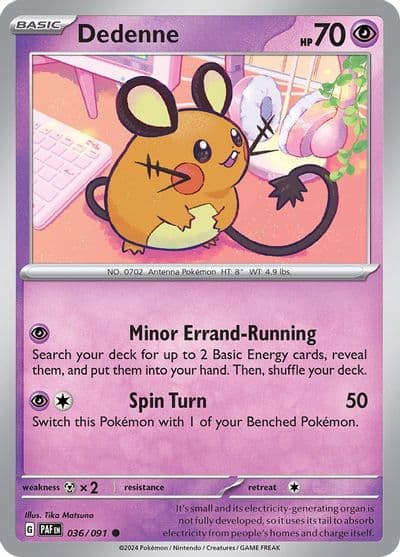 Dedenne SV: Paldean Fates Pokemon card