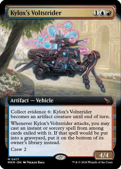 Kyloxs Voltstrider Extended Art Murders at Karlov Manor Magic card