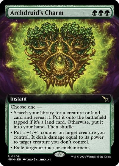 Archdruids Charm Extended Art Murders at Karlov Manor Magic card