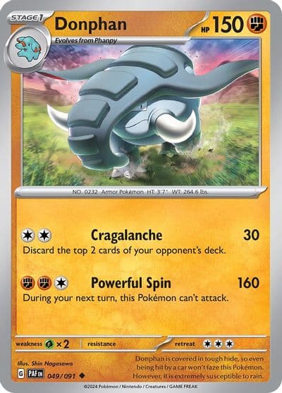 Donphan SV: Paldean Fates Pokemon card
