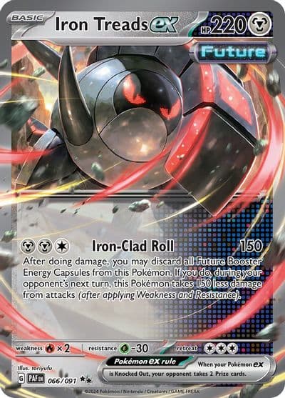 Iron Treads ex SV: Paldean Fates Pokemon card