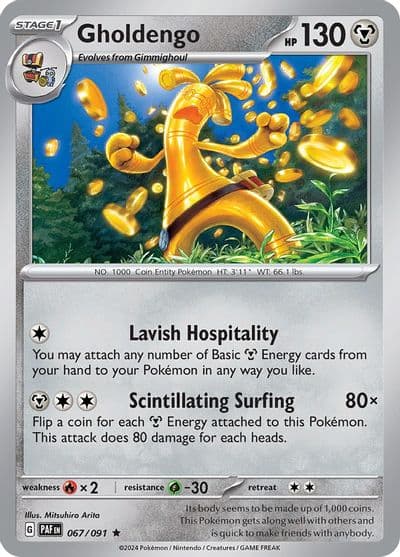 Gholdengo SV: Paldean Fates Pokemon card