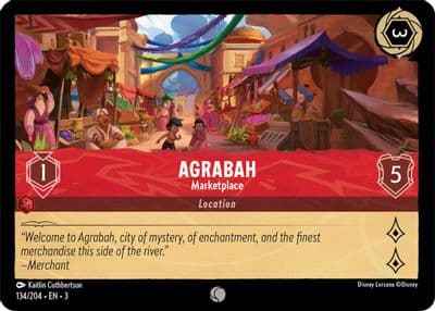 Agrabah Marketplace Into the Inklands Lorcana card