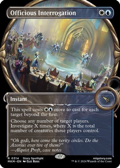 Officious Interrogation Showcase Murders at Karlov Manor Magic card