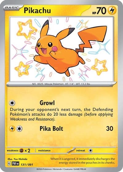 Pikachu SV: Paldean Fates Pokemon card