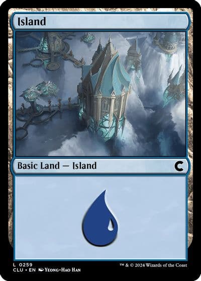 Island 0259 Ravnica: Clue Edition Magic card