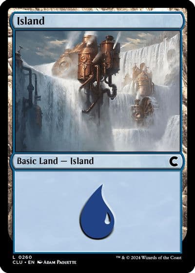 Island 0260 Ravnica: Clue Edition Magic card