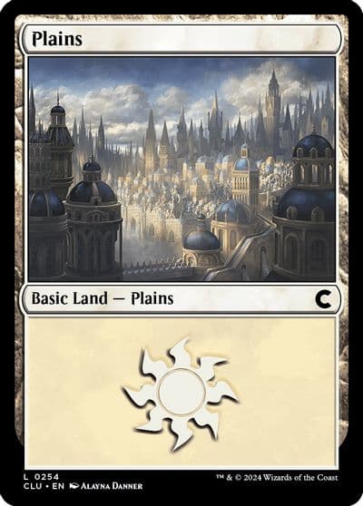 Plains 0254 Ravnica: Clue Edition Magic card