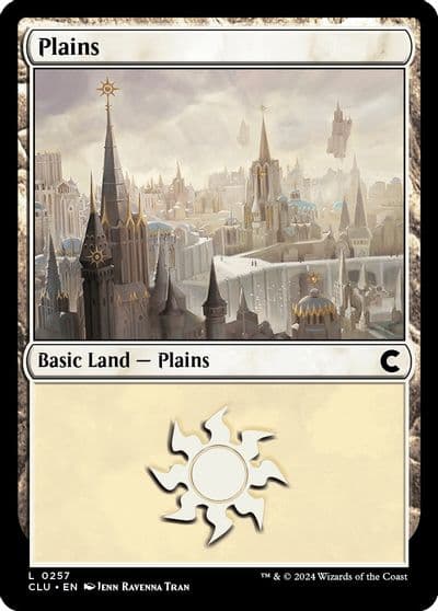 Plains 0257 Ravnica: Clue Edition Magic card
