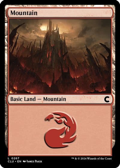 Mountain 0267 Ravnica: Clue Edition Magic card