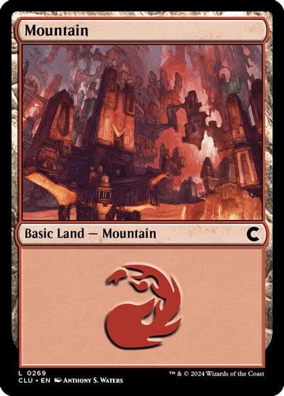 Mountain 0269 Ravnica: Clue Edition Magic card