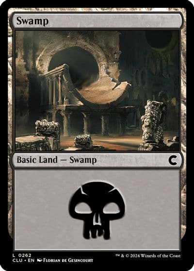 Swamp 0262 Ravnica: Clue Edition Magic card