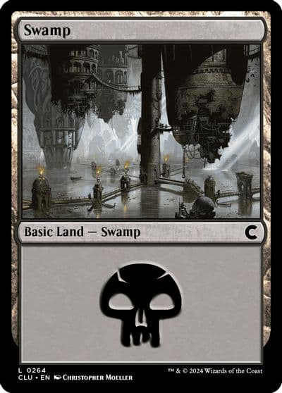 Swamp 0264 Ravnica: Clue Edition Magic card