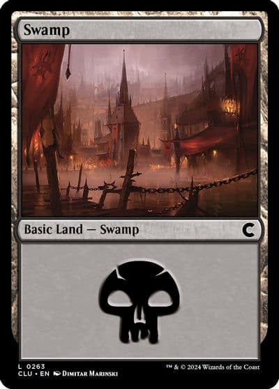 Swamp 0263 Ravnica: Clue Edition Magic card