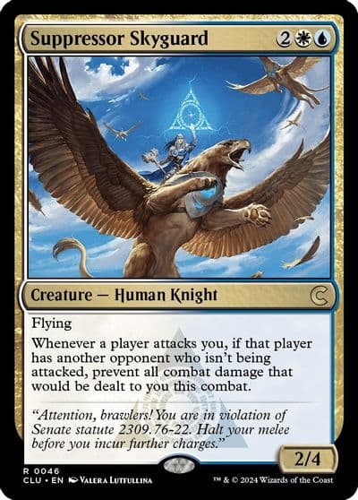Suppressor Skyguard Ravnica: Clue Edition Magic card