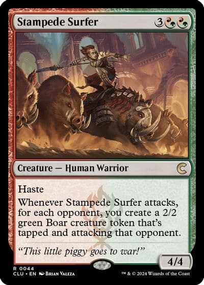 Stampede Surfer Ravnica: Clue Edition Magic card