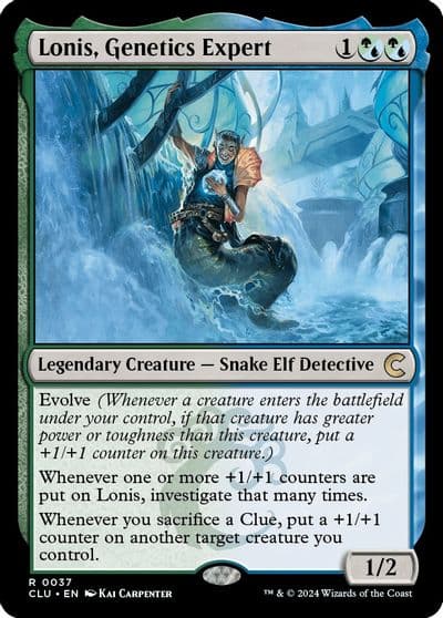 Lonis Genetics Expert Ravnica: Clue Edition Magic card