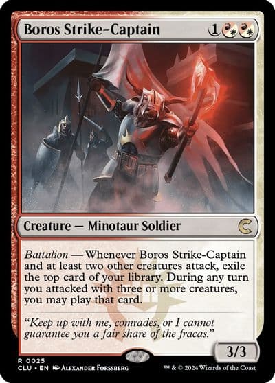 Boros Strike Captain Ravnica: Clue Edition Magic card