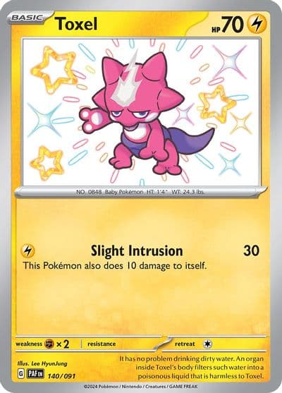 Toxel SV: Paldean Fates Pokemon card