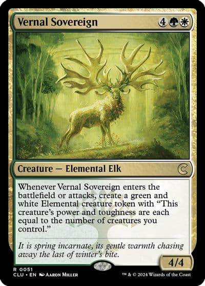 Vernal Sovereign Ravnica: Clue Edition Magic card