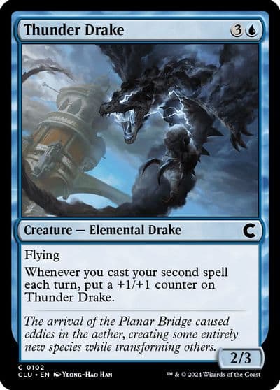 Thunder Drake Ravnica: Clue Edition Magic card