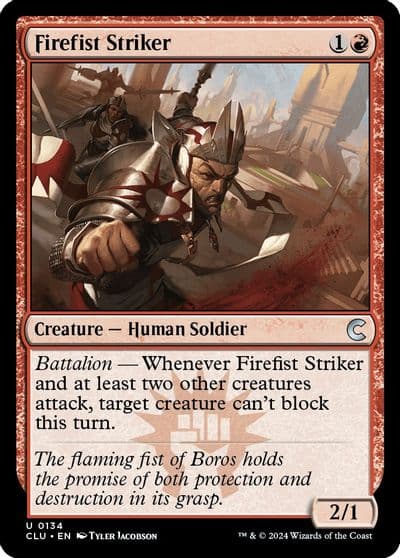 Firefist Striker Ravnica: Clue Edition Magic card