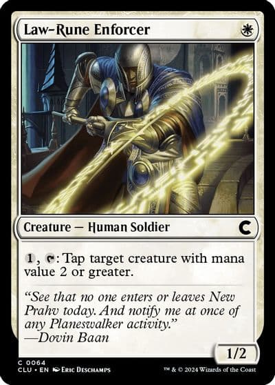 Law Rune Enforcer Ravnica: Clue Edition Magic card