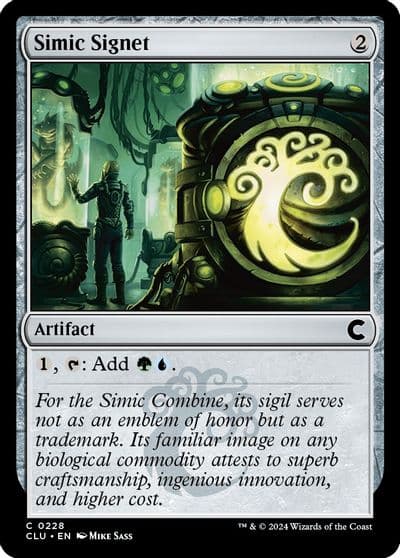Simic Signet Ravnica: Clue Edition Magic card