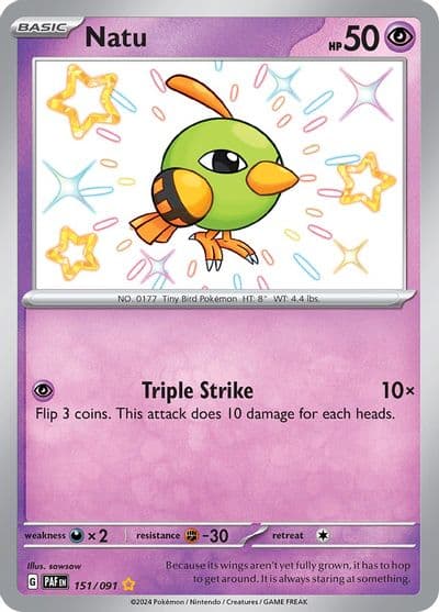 Natu SV: Paldean Fates Pokemon card
