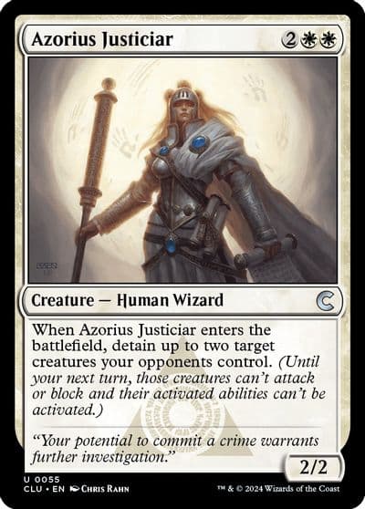 Azorius Justiciar Ravnica: Clue Edition Magic card