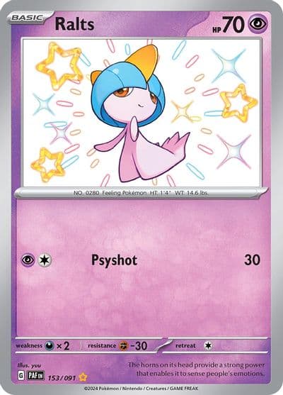 Ralts SV: Paldean Fates Pokemon card