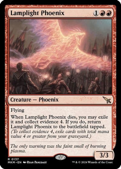 Lamplight Phoenix Murders at Karlov Manor Magic card