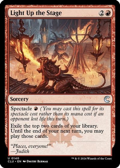 Light Up the Stage Ravnica: Clue Edition Magic card