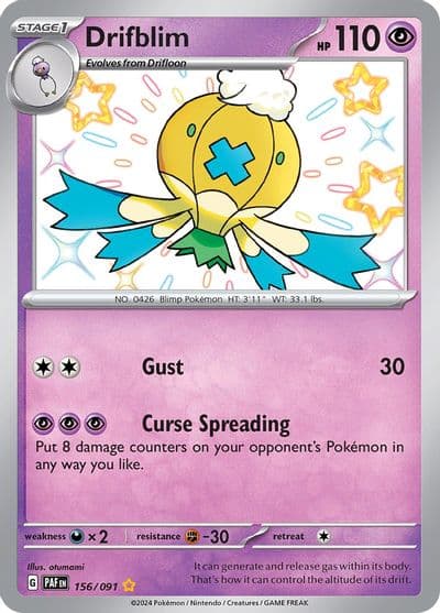 Drifblim SV: Paldean Fates Pokemon card